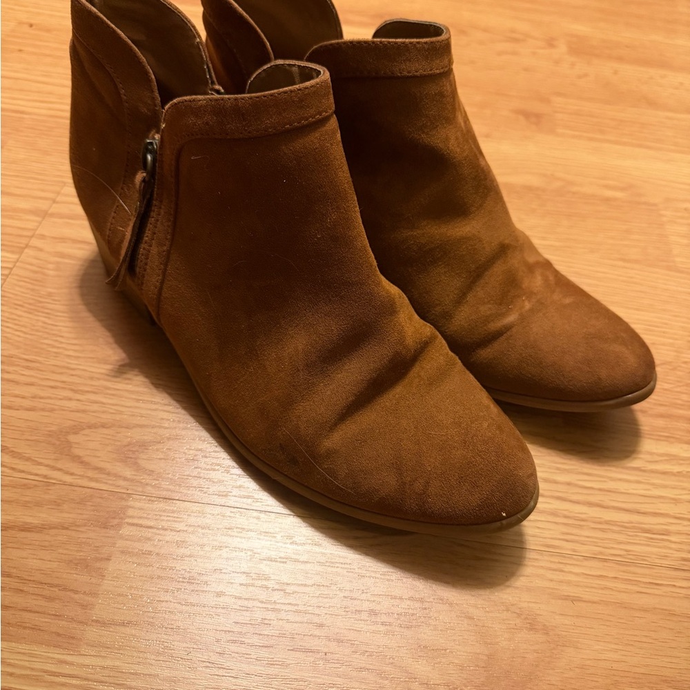 Brown Suede Ankle Boots